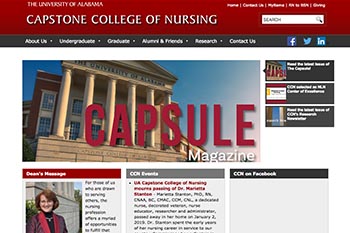 Capstone College of Nursing Website